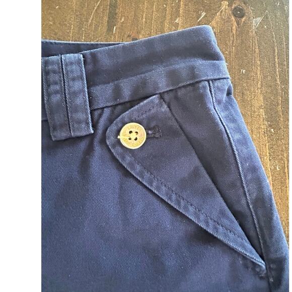 Ralph Lauren Navy Blue Chino Classic Shorts 100% Cotton Buttons Women’s Size 4P - Picture 3 of 5